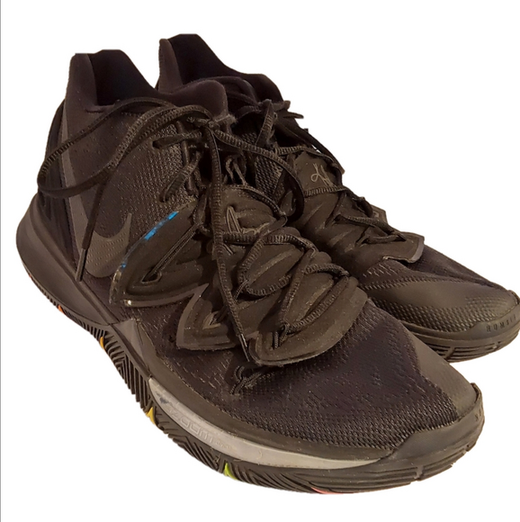 Nike Kyrie 5 Black Rainbow Soles Size 12.5 - Picture 2 of 12